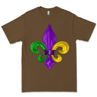 Cacao mardi gras fleur de lis Premium Tee - LillyAllenDesigns