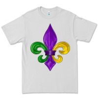 Dove Grey mardi gras fleur de lis Premium Tee - LillyAllenDesigns