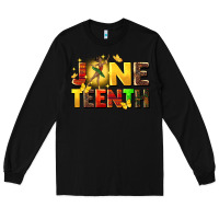 Black juneteen black girl Long Sleeve Tee - CowGirlArtShop