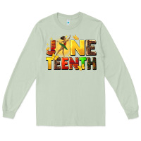 Matcha juneteen black girl Long Sleeve Tee - CowGirlArtShop