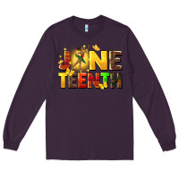 Plum juneteen black girl Long Sleeve Tee - CowGirlArtShop