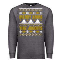 Charcoal Heather Merry Christmas Yinz Jagoffs Pittsburgh Pennsylvania Xmas Gifts 1 Premium Sweatshirt - lanVoArt