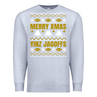 Heather Grey Merry Christmas Yinz Jagoffs Pittsburgh Pennsylvania Xmas Gifts 1 Premium Sweatshirt - lanVoArt
