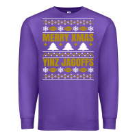 Purple Merry Christmas Yinz Jagoffs Pittsburgh Pennsylvania Xmas Gifts 1 Premium Sweatshirt - lanVoArt