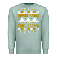 Seafoam Merry Christmas Yinz Jagoffs Pittsburgh Pennsylvania Xmas Gifts 1 Premium Sweatshirt - lanVoArt