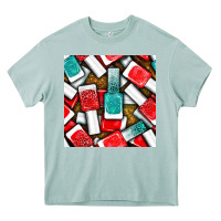 Arona nail polish with glitter seamless pattern bbs Heavy Core Tee - BundleAndBundleShop