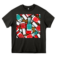Asphalt nail polish with glitter seamless pattern bbs Heavy Core Tee - BundleAndBundleShop
