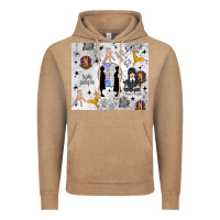 Vintage Coffee gothic girl and colorful girl Vintage Hoodie - TumblerDesignByShophia