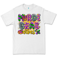 White mardi gras vibes Premium Tee - LillyAllenDesigns