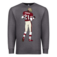 Charcoal Heather deion sanders 32 Premium Sweatshirt - lanVoArt