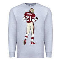 Heather Grey deion sanders 32 Premium Sweatshirt - lanVoArt