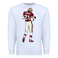 White deion sanders 32 Premium Sweatshirt - lanVoArt