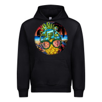 Black pineapple relaxing Urban Hoodie - BarkalooDesign