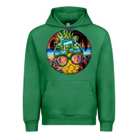 Emerald pineapple relaxing Urban Hoodie - BarkalooDesign