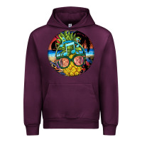 Mauve Wine pineapple relaxing Urban Hoodie - BarkalooDesign