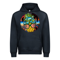 Navy pineapple relaxing Urban Hoodie - BarkalooDesign