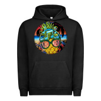 Pigment Black pineapple relaxing Urban Hoodie - BarkalooDesign
