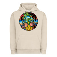Pigment French Oak pineapple relaxing Urban Hoodie - BarkalooDesign
