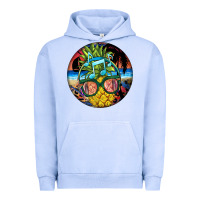 Pigment Grape Ice pineapple relaxing Urban Hoodie - BarkalooDesign