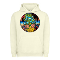 Pigment Pistachio pineapple relaxing Urban Hoodie - BarkalooDesign