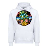 White pineapple relaxing Urban Hoodie - BarkalooDesign
