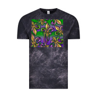 Cloud Black Mardi Gras Fleur De Lis Vintage Tee - RanaPortraitStore