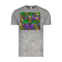 Cloud Rock Mardi Gras Fleur De Lis Vintage Tee - RanaPortraitStore