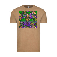 Vintage Coffee Mardi Gras Fleur De Lis Vintage Tee - RanaPortraitStore