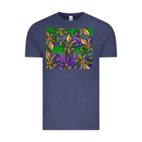 Vintage Denim Mardi Gras Fleur De Lis Vintage Tee - RanaPortraitStore