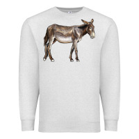Oatmeal Heather american mammoth jackstock donkey Premium Sweatshirt - LillyAllenDesigns