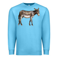 Ocean Blue american mammoth jackstock donkey Premium Sweatshirt - LillyAllenDesigns