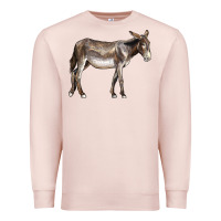 Pale Pink american mammoth jackstock donkey Premium Sweatshirt - LillyAllenDesigns