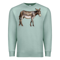 Seafoam american mammoth jackstock donkey Premium Sweatshirt - LillyAllenDesigns