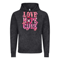 Vintage Black Love Hope Cure Cancer Awareness Vintage Hoodie - HowdyJamesFarm