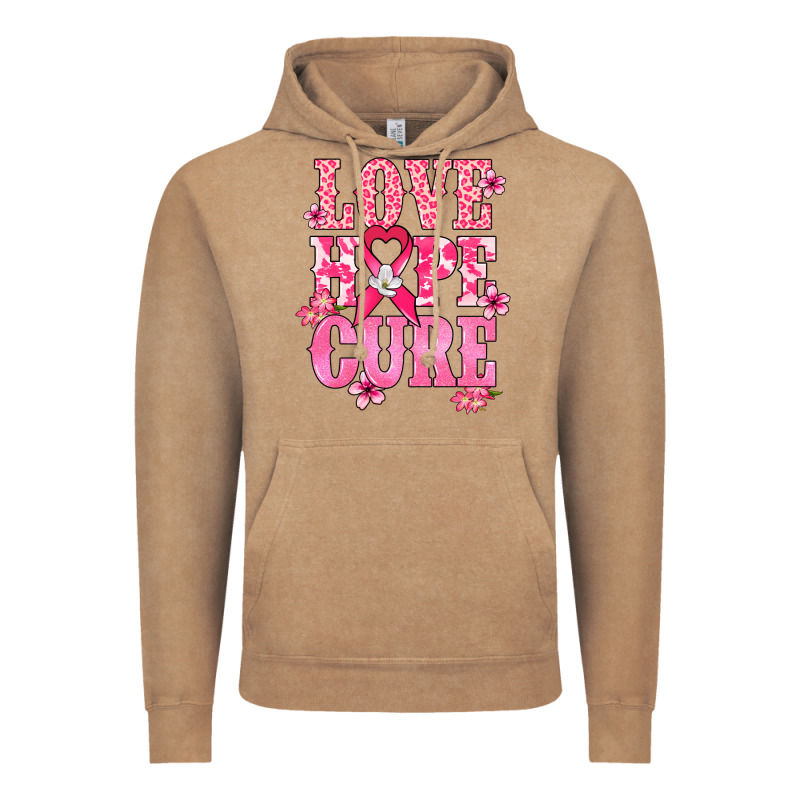 Love Hope Cure Cancer Awareness Vintage Hoodie by HowdyJamesFarm | Teevron