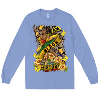 Colony Blue i am black history Long Sleeve Tee - CowGirlArtShop