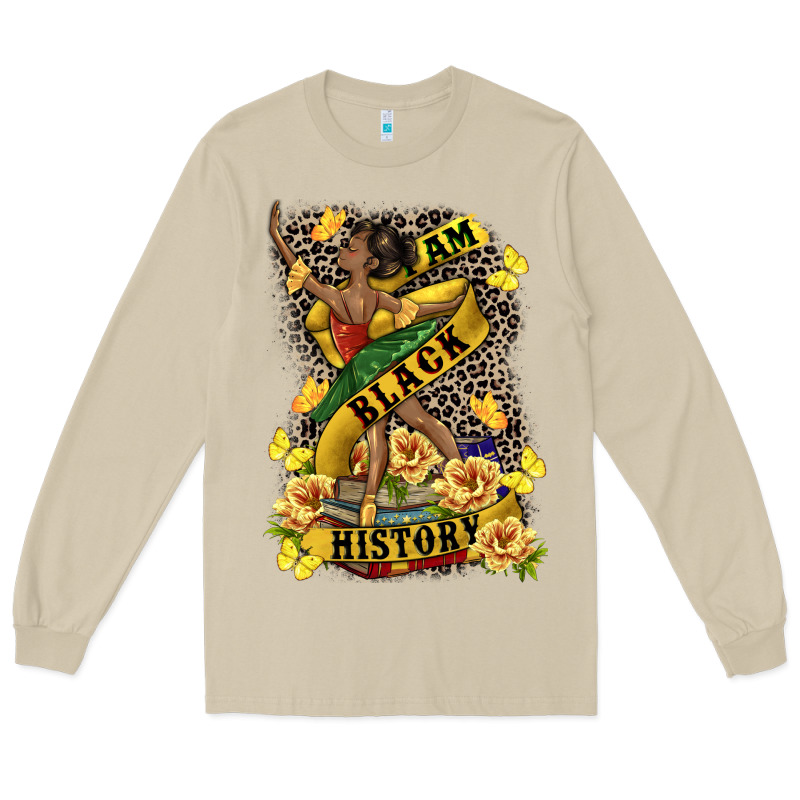 I Am Black History Long Sleeve Tee by CowGirlArtShop | Teevron