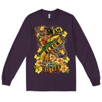 Plum i am black history Long Sleeve Tee - CowGirlArtShop