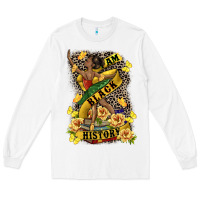 White i am black history Long Sleeve Tee - CowGirlArtShop