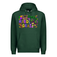Sports Green happy mardi gras Premium Hoodie - FaDigitalArtStudio