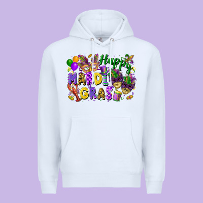 Happy Mardi Gras Premium Hoodie Designed By Fadigitalartstudio