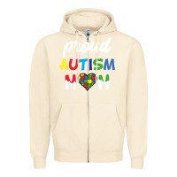 Sandshell Proud Autism Mom Mothers Day Gift Autism Awareness Zipper Hoodie - CowhideDigitalArt