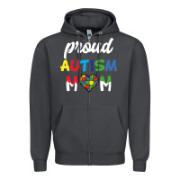 Smoke Proud Autism Mom Mothers Day Gift Autism Awareness Zipper Hoodie - CowhideDigitalArt