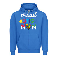 True Royal Proud Autism Mom Mothers Day Gift Autism Awareness Zipper Hoodie - CowhideDigitalArt