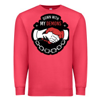 Cardinal awesome down with my demons  for gift adult and kids men women  2021 Premium Sweatshirt - lanVoArt