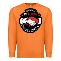 Awesome Down With My Demons  For Gift Adult And Kids Men Women  2021 Premium Sweatshirt | Teevron