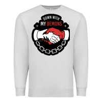 Dove Grey awesome down with my demons  for gift adult and kids men women  2021 Premium Sweatshirt - lanVoArt