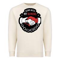 Sandshell awesome down with my demons  for gift adult and kids men women  2021 Premium Sweatshirt - lanVoArt