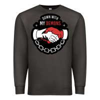 Smoke awesome down with my demons  for gift adult and kids men women  2021 Premium Sweatshirt - lanVoArt