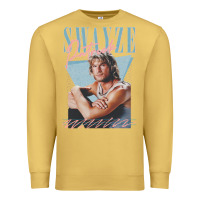 Antique Gold patrick swayze 90s styled retro graphic design gift Premium Sweatshirt - lanVoArt